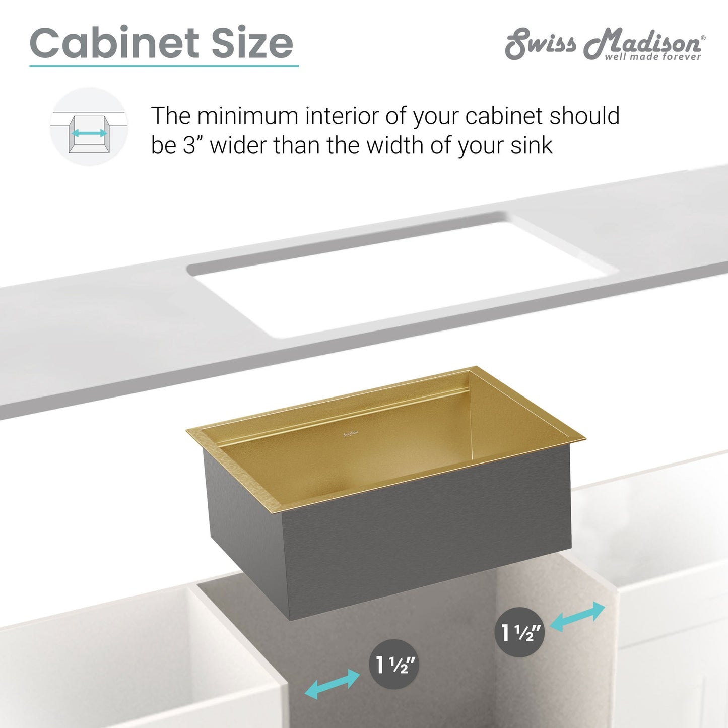 Tourner 30" x 19" Stainless Steel, Single Basin, Undermount Kitchen Workstation Sink in Multi Colors