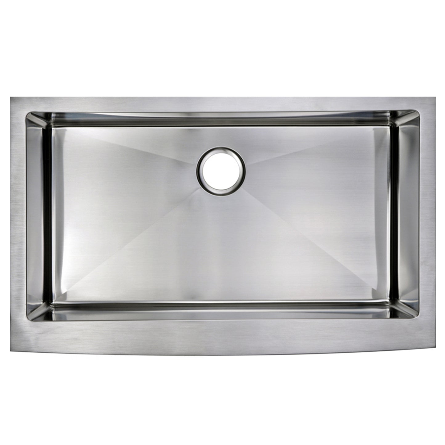 36 X 22 Inch 15mm Corner Radius Single Bowl Stainless Steel Kitchen Sink set