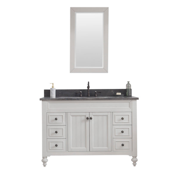 Potenza 48 Bathroom Vanity in Earl Grey with Blue Limestone Top set